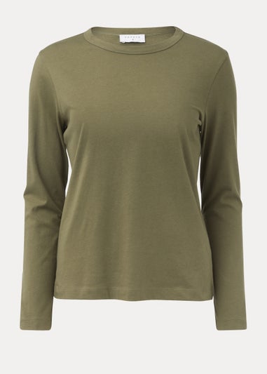 Khaki Long Sleeve T-Shirt