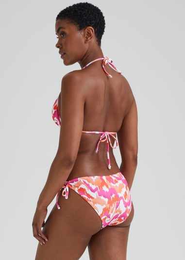 Orange Tie Dye Triangle Bikini Bottoms