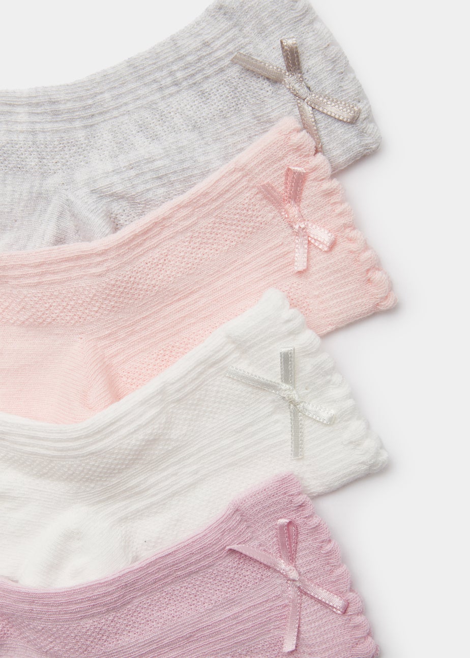 4 Pack Pointelle Baby Socks (Newborn-23mths)
