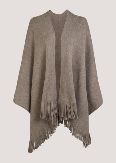 Oatmeal Brushed Shawl