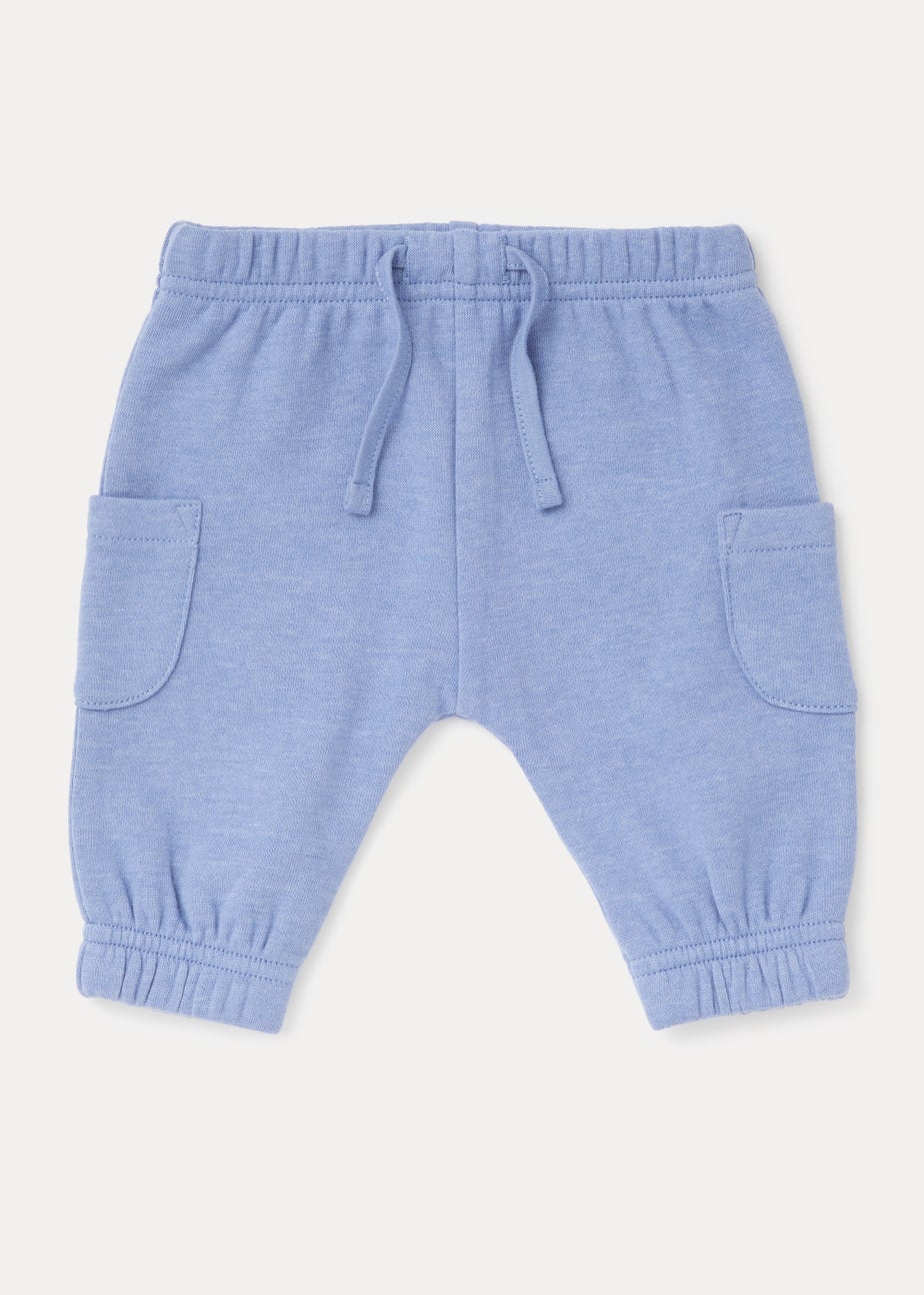 Baby Blue Cargo Joggers (Newborn-18mths)
