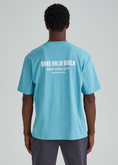 US Athletic Teal NYC Embroidered T-Shirt