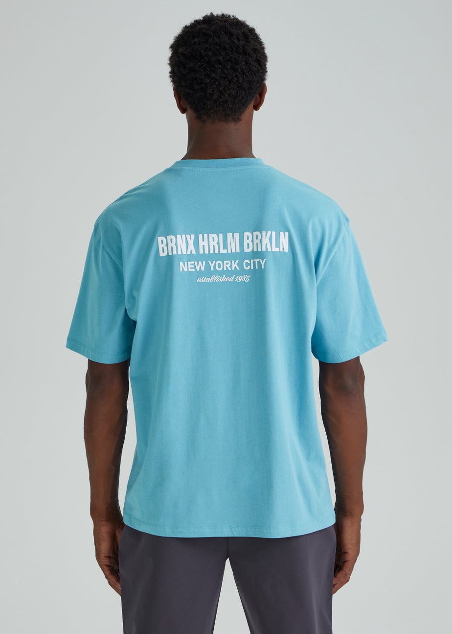 US Athletic Teal NYC Embroidered T-Shirt