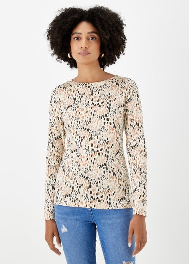 Beige Mark Maker Long Sleeve T-Shirt