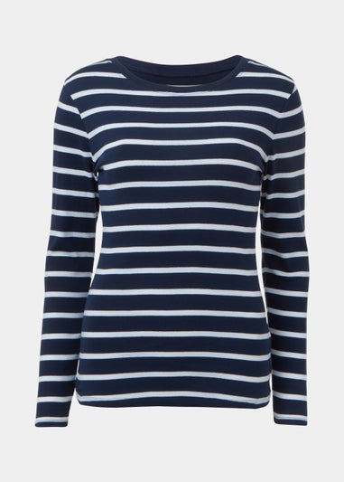 Navy Stripe Long Sleeve T-Shirt