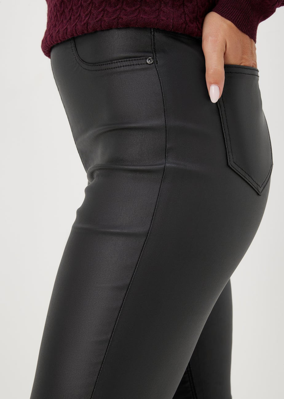Rosie Black Coated Jeggings