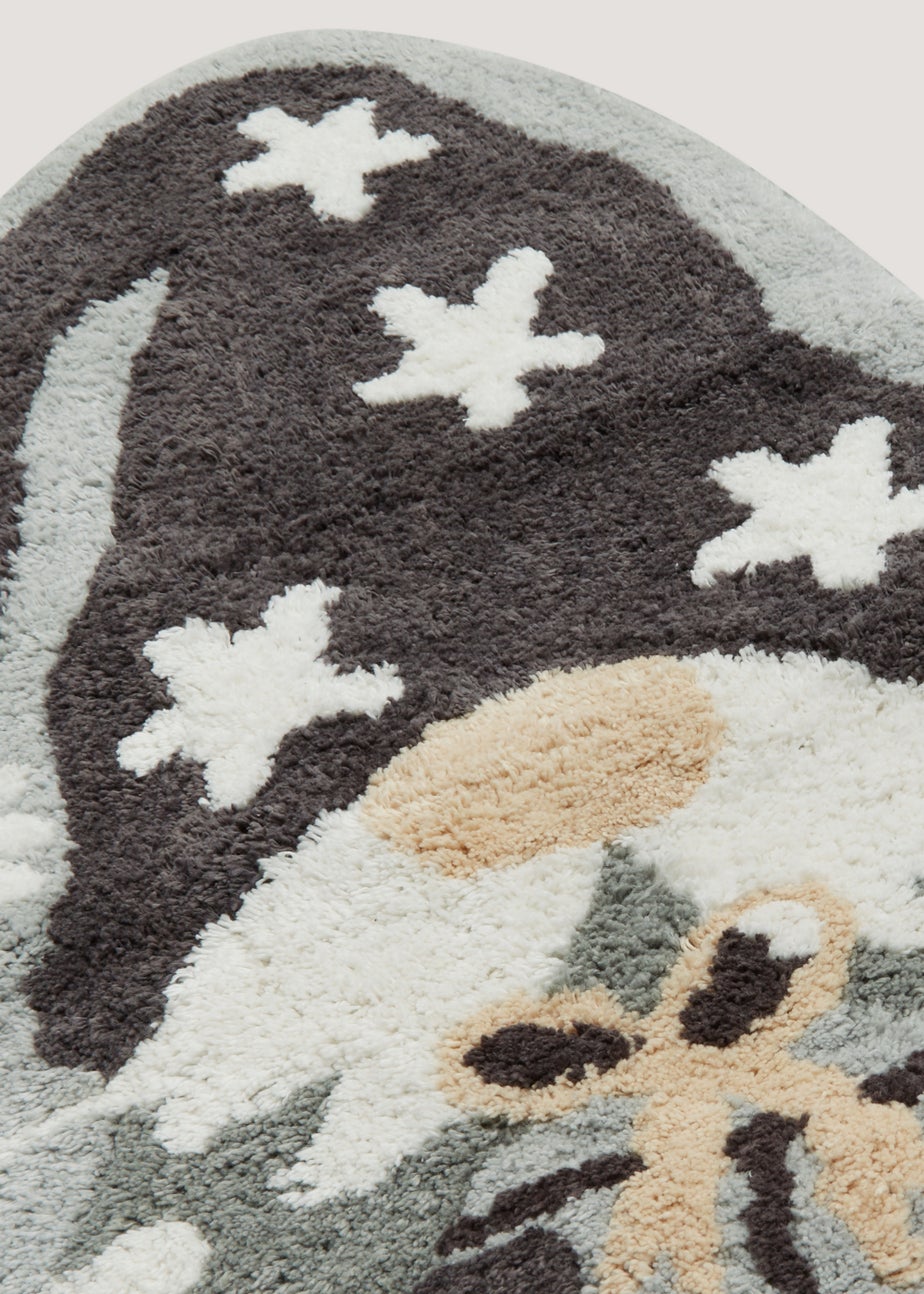 Grey Christmas Gonk Bath Mat (48cm x 78cm)