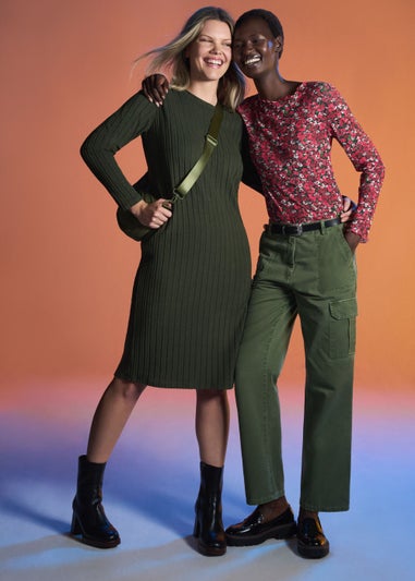 Khaki Cargo Trousers