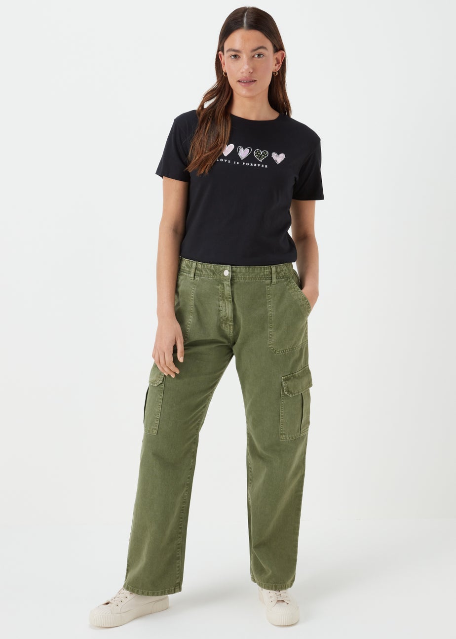 Khaki Cargo Trousers