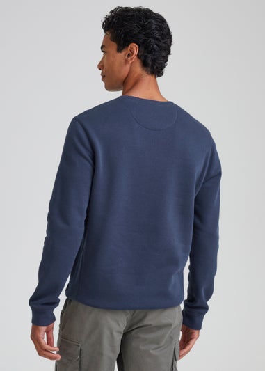 Navy Essential Crewneck Sweatshirt
