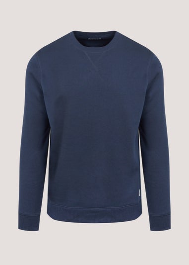 Navy Essential Crewneck Sweatshirt