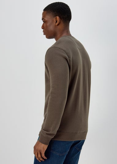 Brown Essential Crewneck Sweatshirt