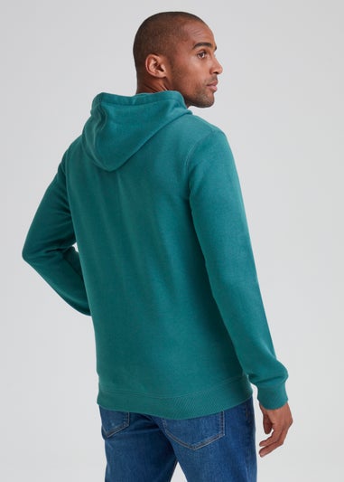Green Essential Zip Up Hoodie