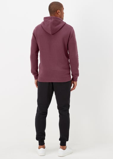 Burgundy Zip Up Hoodie