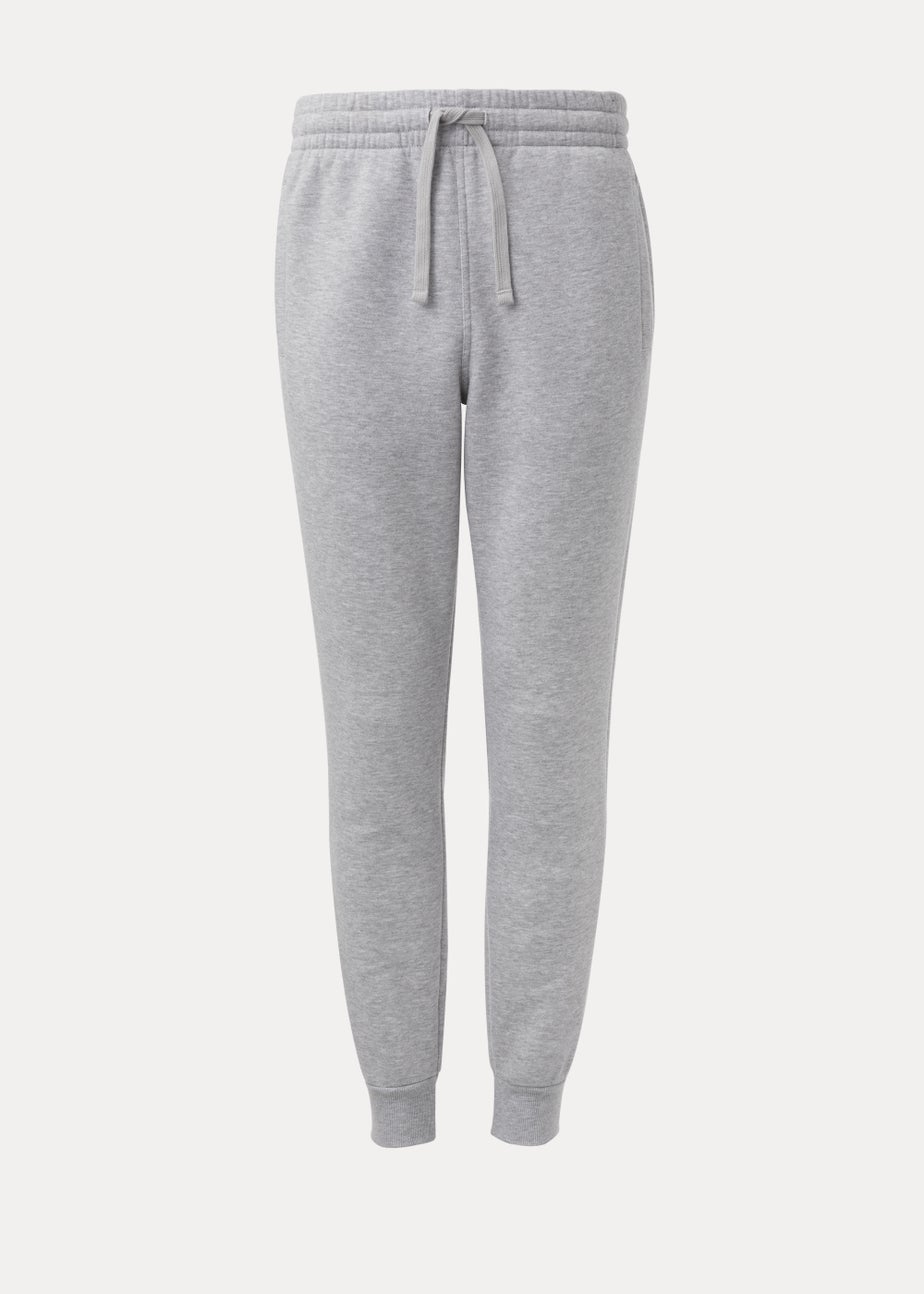 Grey Marl Slim Fit Cuffed Joggers