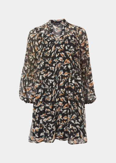 Et Vous Multicoloured Pleated Shirt Dress