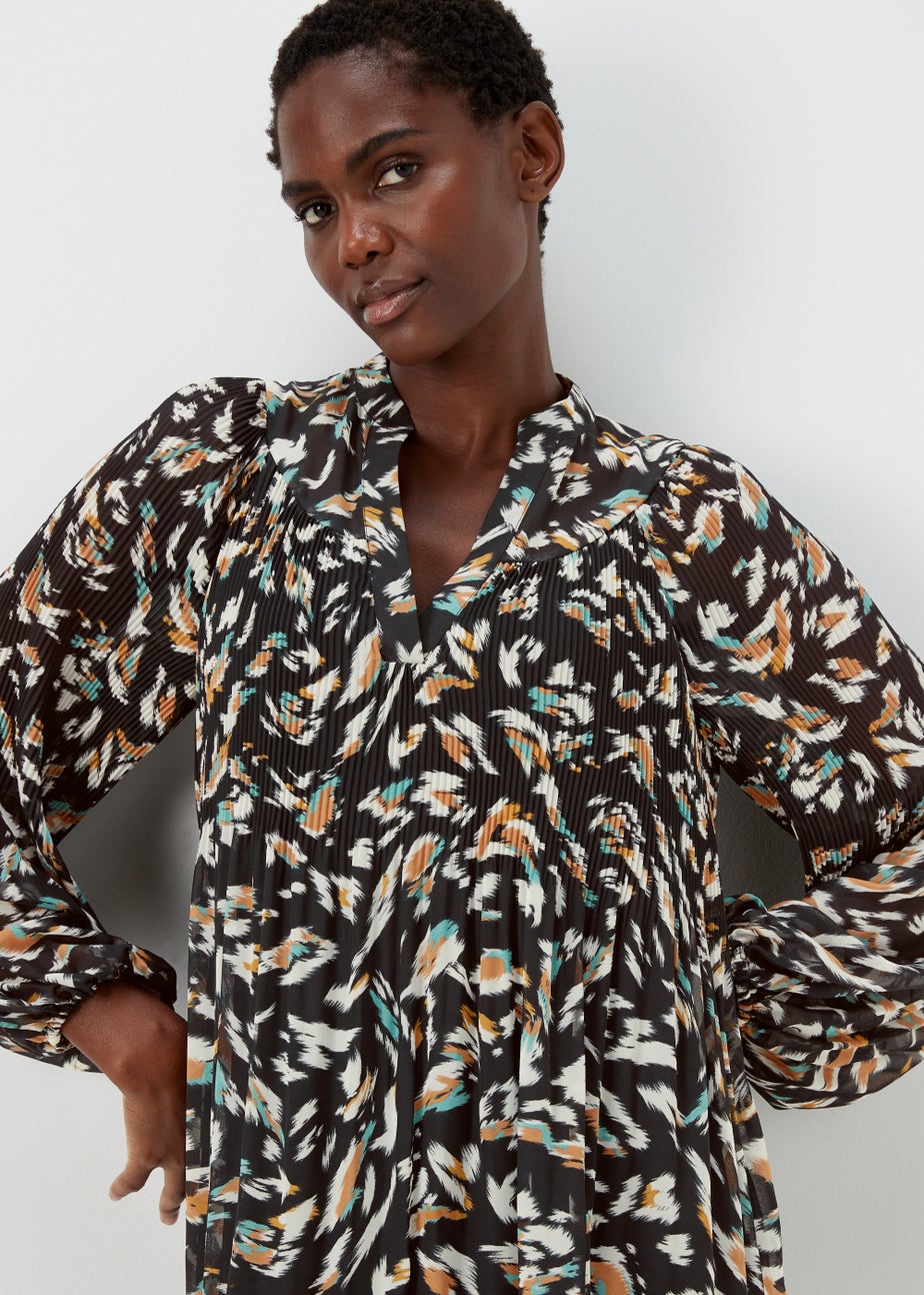 Et Vous Multicoloured Pleated Shirt Dress