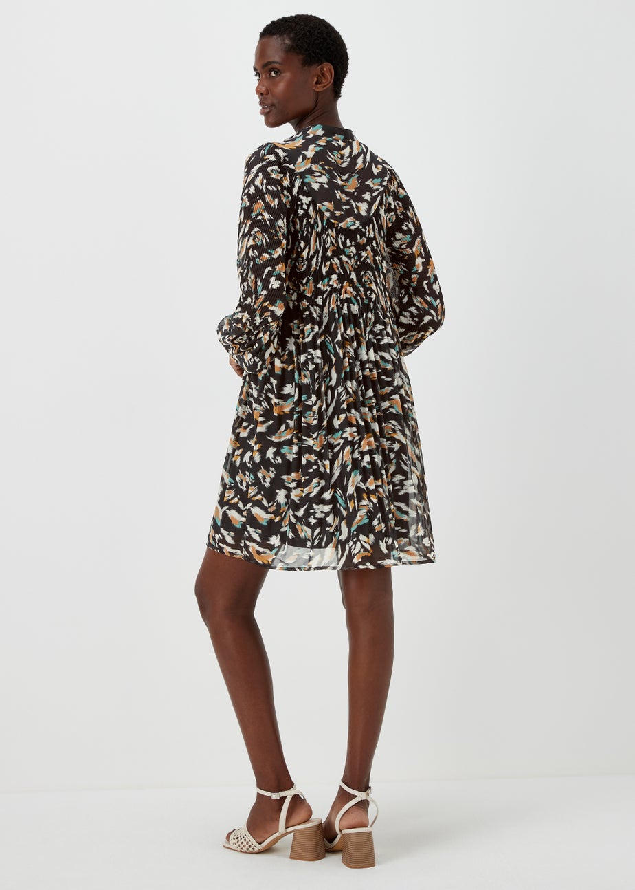 Et Vous Multicoloured Pleated Shirt Dress