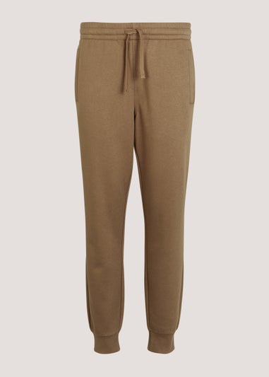 Brown Slim Fit Cuffed Joggers