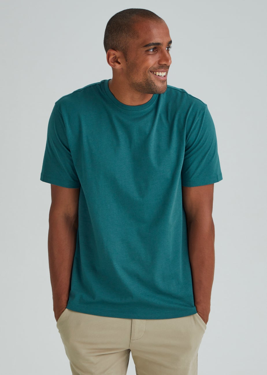 Teal Essential Crew Neck T-Shirt