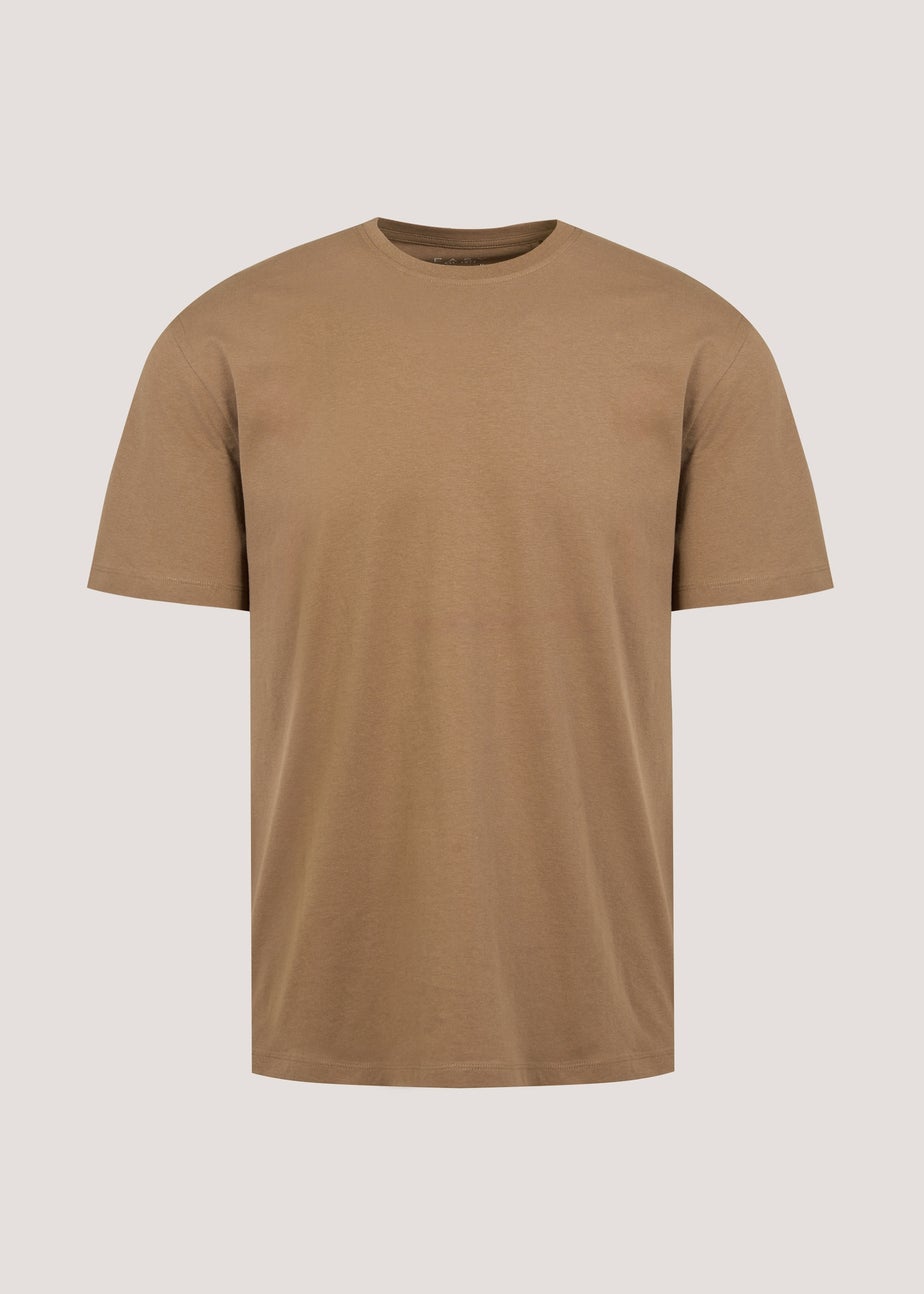 Brown Essential Crew Neck T-Shirt