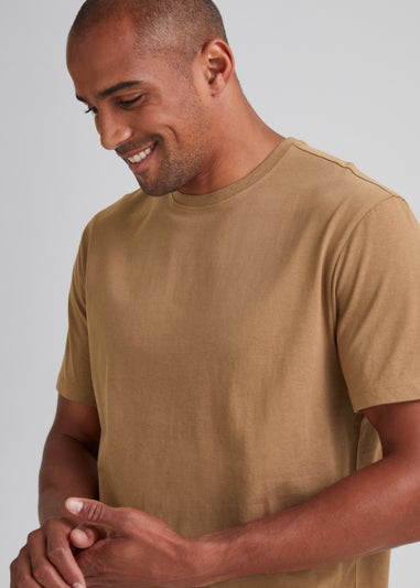 Brown Essential Crew Neck T-Shirt