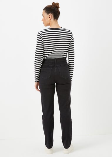 Grace Black Straight Fit Jeans