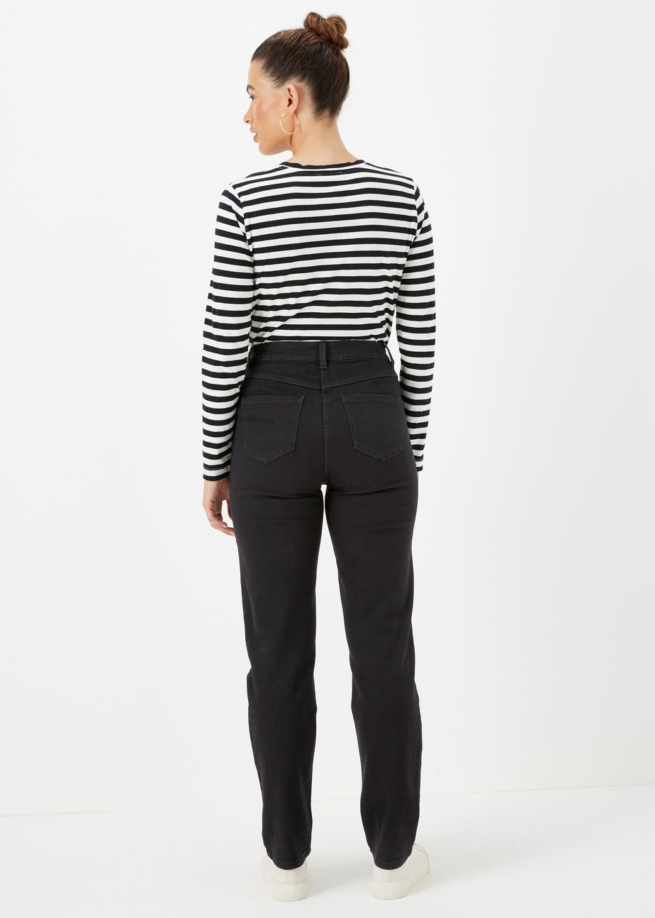 Grace Black Straight Fit Jeans