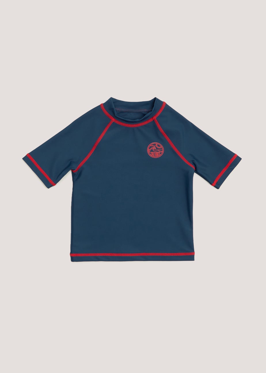 Boys Navy Rash Vest (9mths-4yrs)