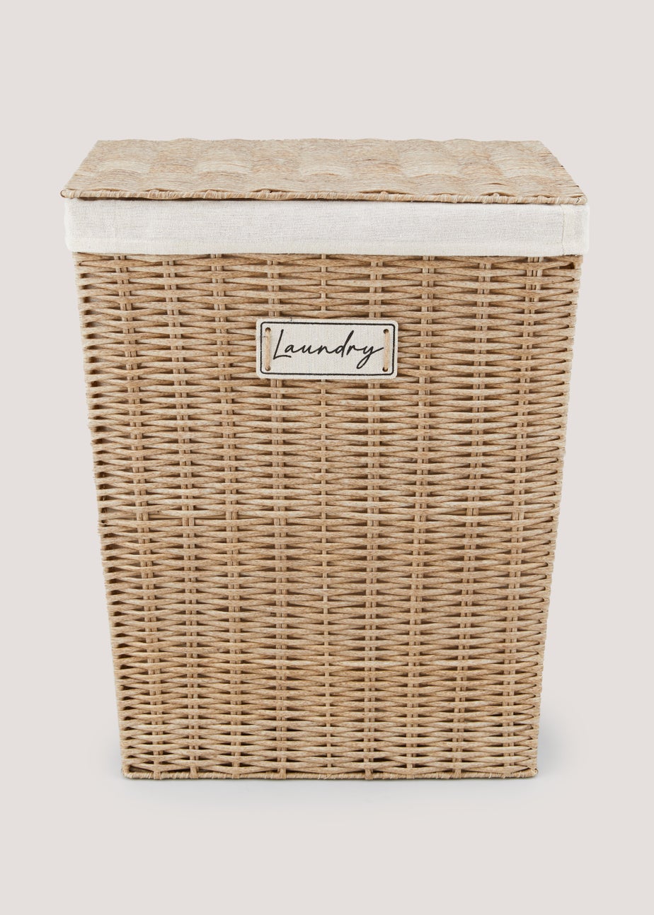 Plastic Wicker Laundry Basket
