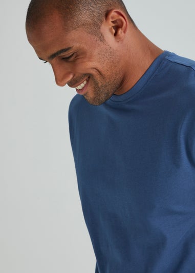 Blue Essential Crew Neck T-Shirt