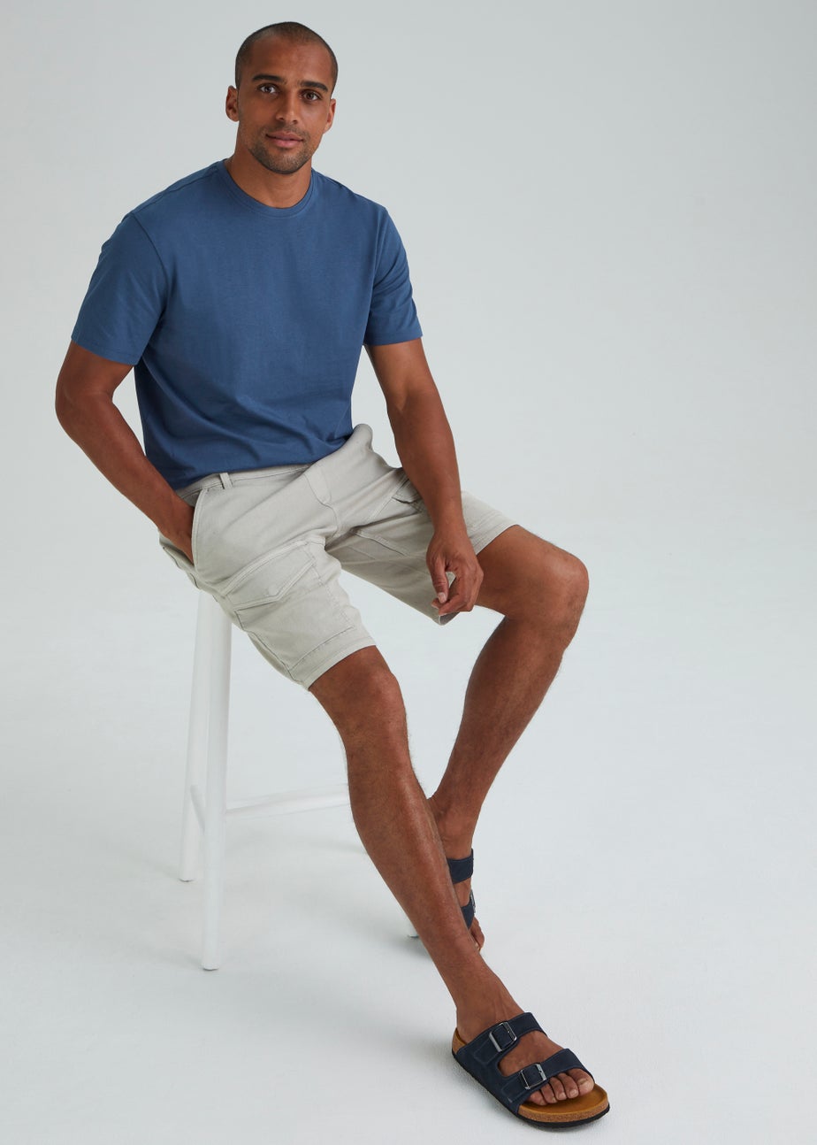 Blue Essential Crew Neck T-Shirt