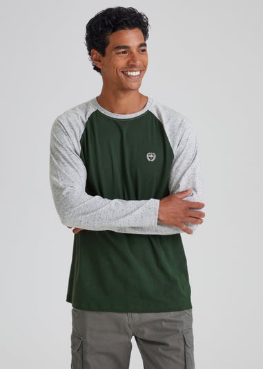 Grey Raglan Long Sleeve T-Shirt