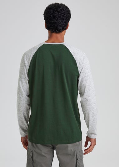 Grey Raglan Long Sleeve T-Shirt