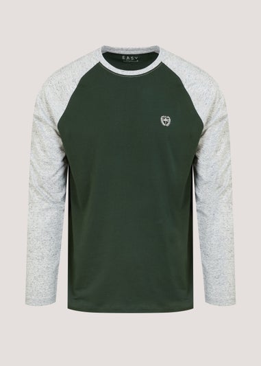 Grey Raglan Long Sleeve T-Shirt