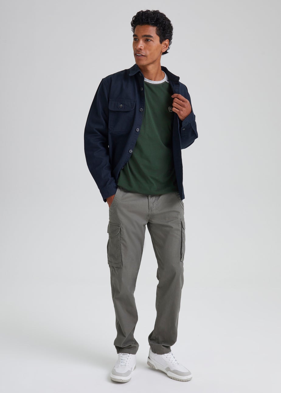 Grey Raglan Long Sleeve T-Shirt