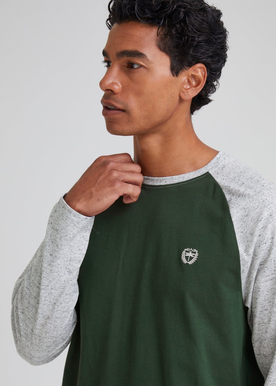 Grey Raglan Long Sleeve T-Shirt