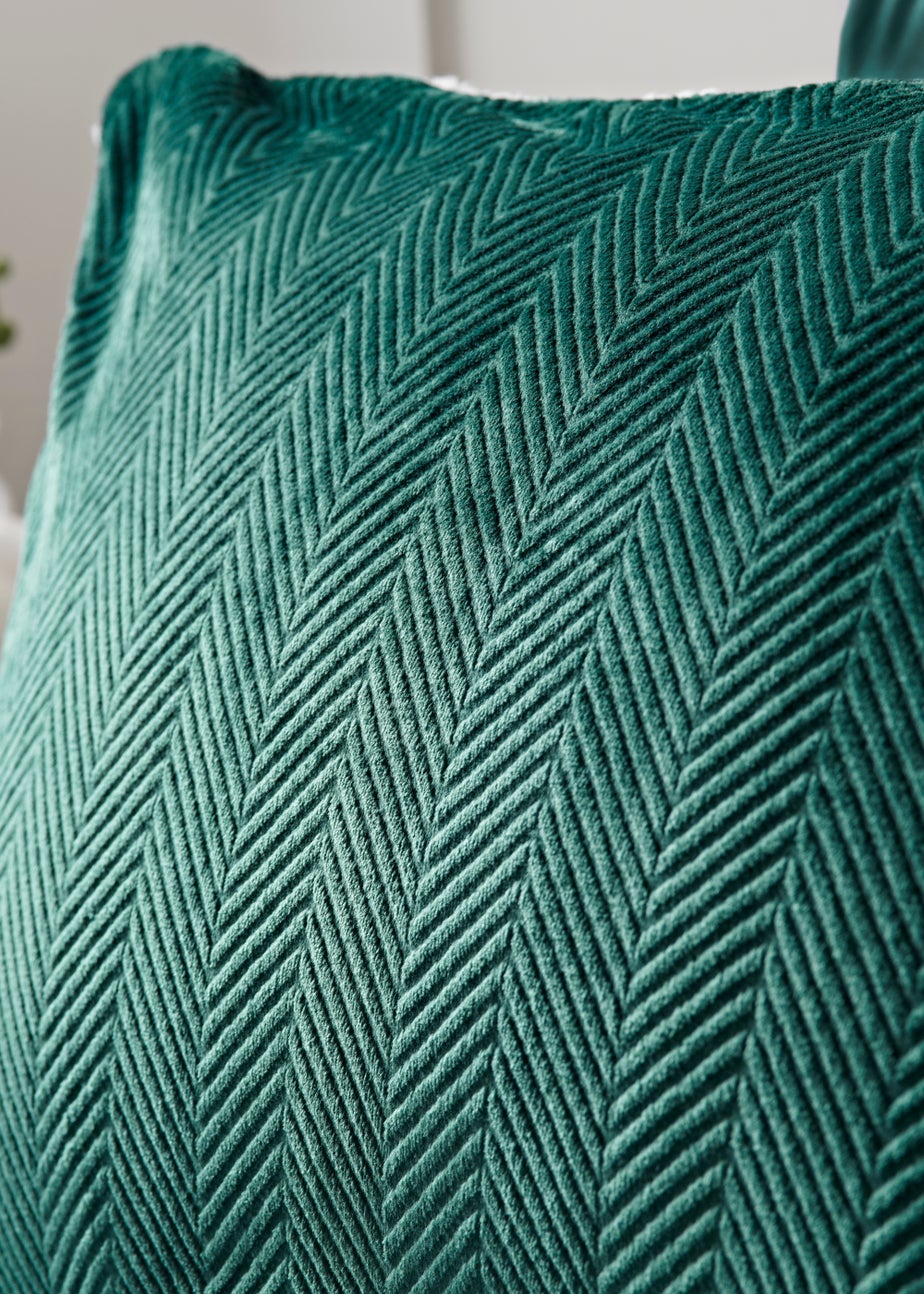 Teal Embossed Fleece Reversible Duvet Cover