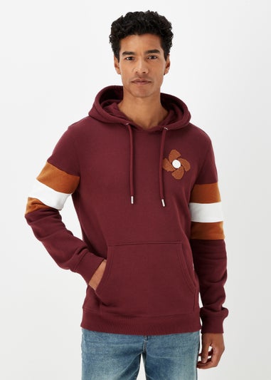 Red Stripe Pull-On Hoodie