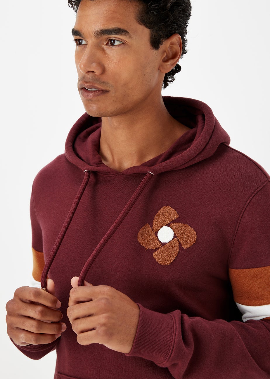 Red Stripe Pull-On Hoodie