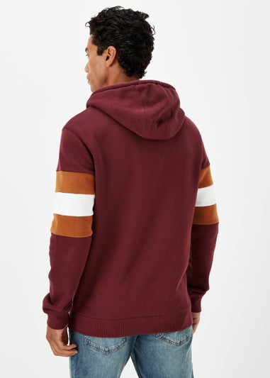 Red Stripe Pull-On Hoodie