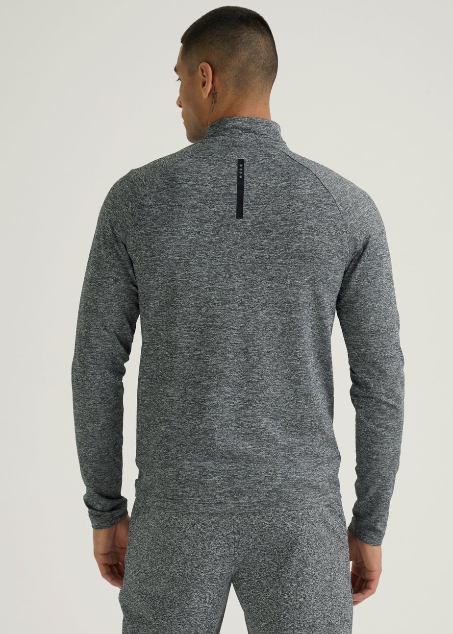 Souluxe Grey Grindle Woven 1/2 Zip Jacket
