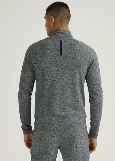 Souluxe Grey Grindle Woven 1/2 Zip Jacket