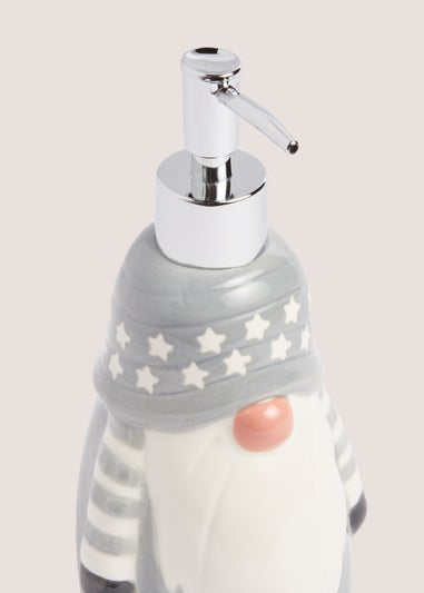 Grey Christmas Gonk Soap Dispenser