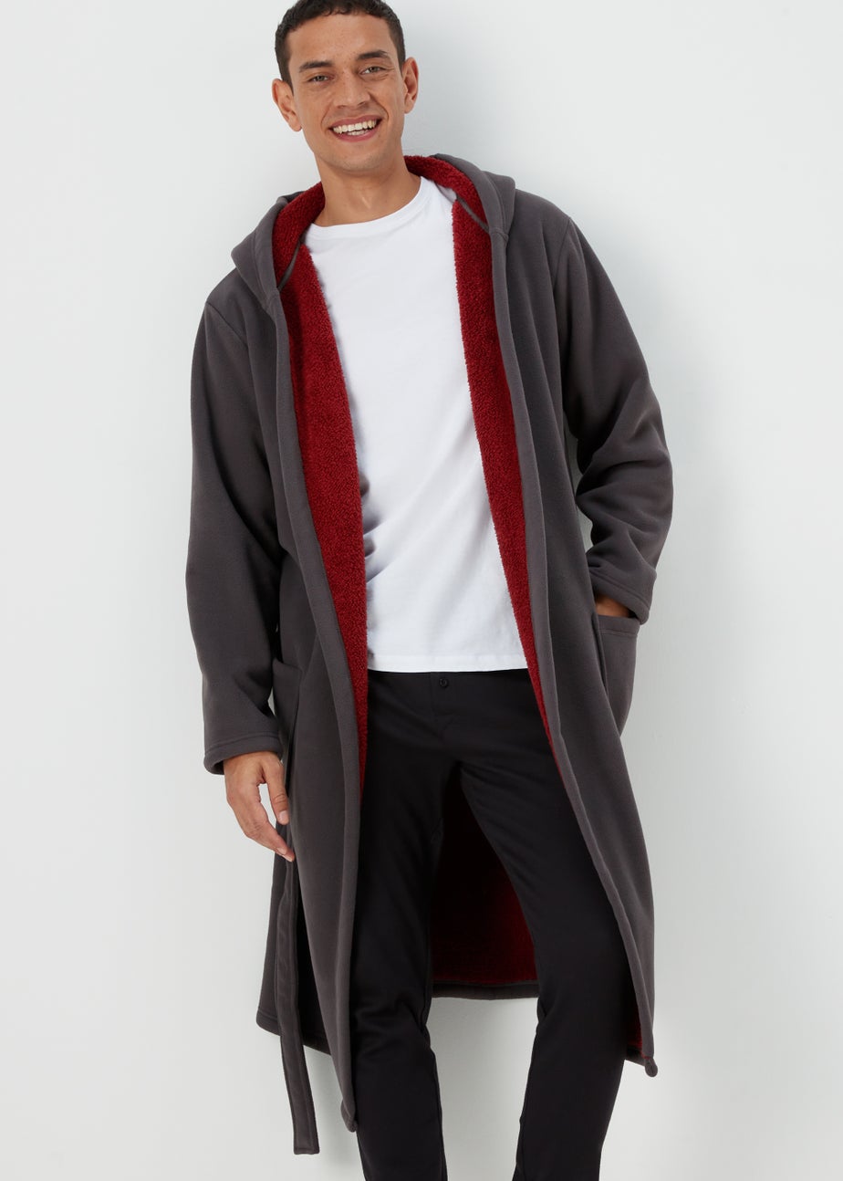 Grey Bonded Dressing Gown