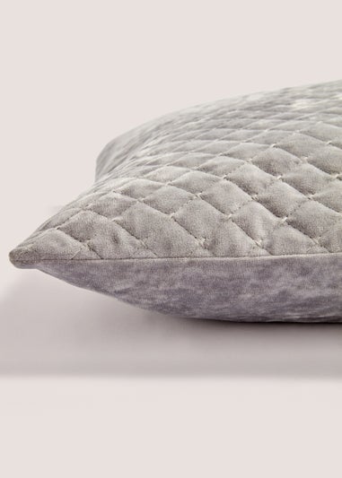 Grey Cross Stitch Cushion