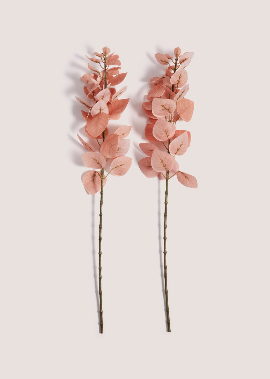 2 Pack Orange Leaf Single Stems (85cm)