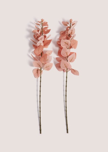 2 Pack Orange Leaf Single Stems (85cm)