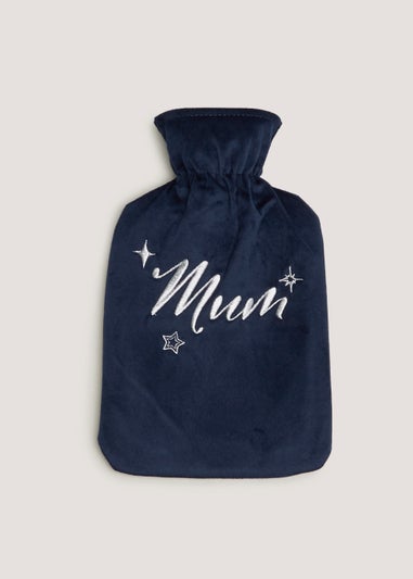 Navy Mum Hot Water Bottle (1500ml)
