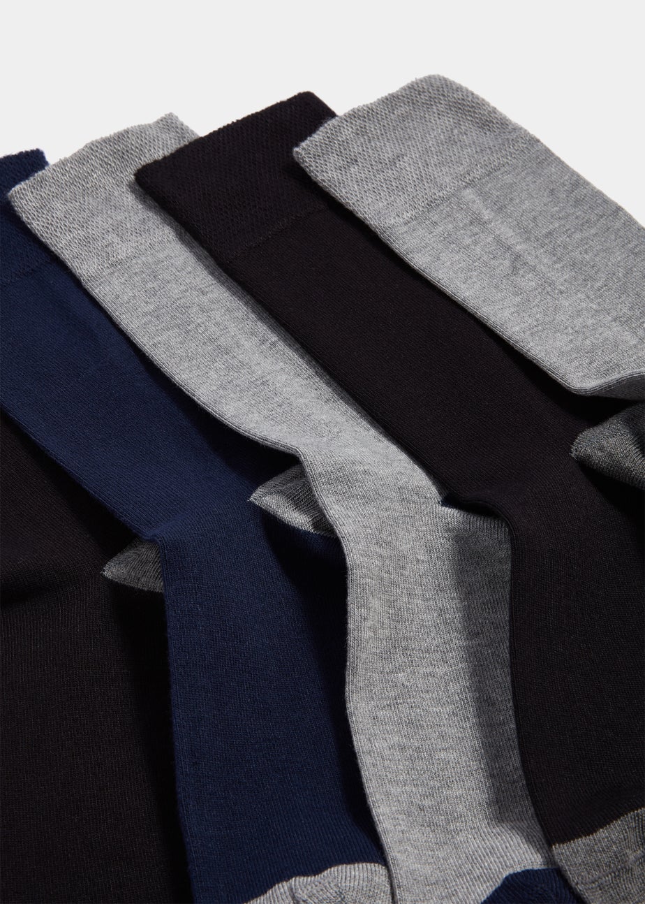 5 Pack Monochrome Flexi Top Socks